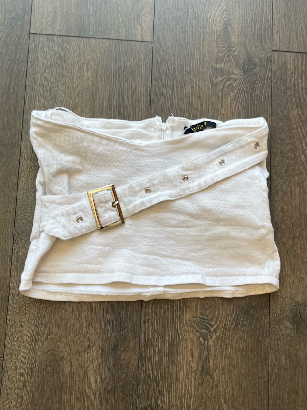 Vestis M Denim Belted Mini Skirt
